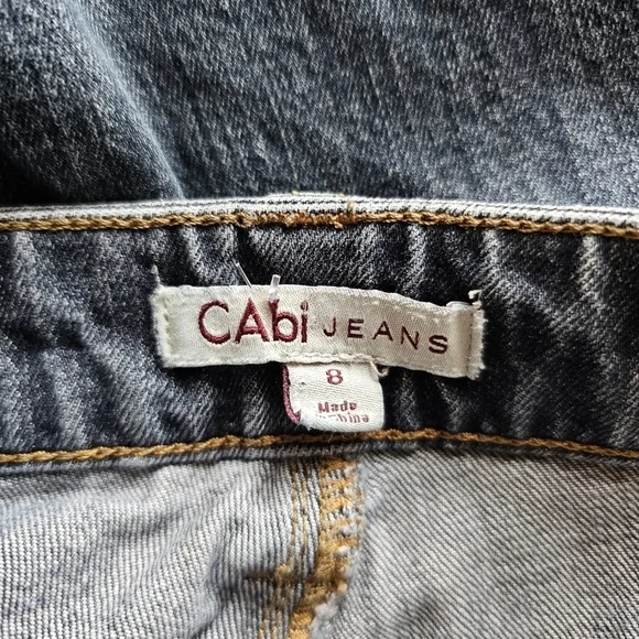 Cabi capsule dark-wash mid-rise ankle cropped slim stretch jeans Size 8 - Picture 6 of 7